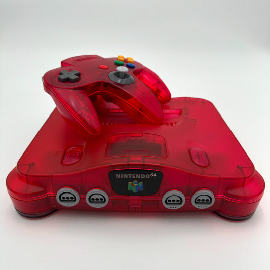 Nintendo 64 Watermelon Red Console