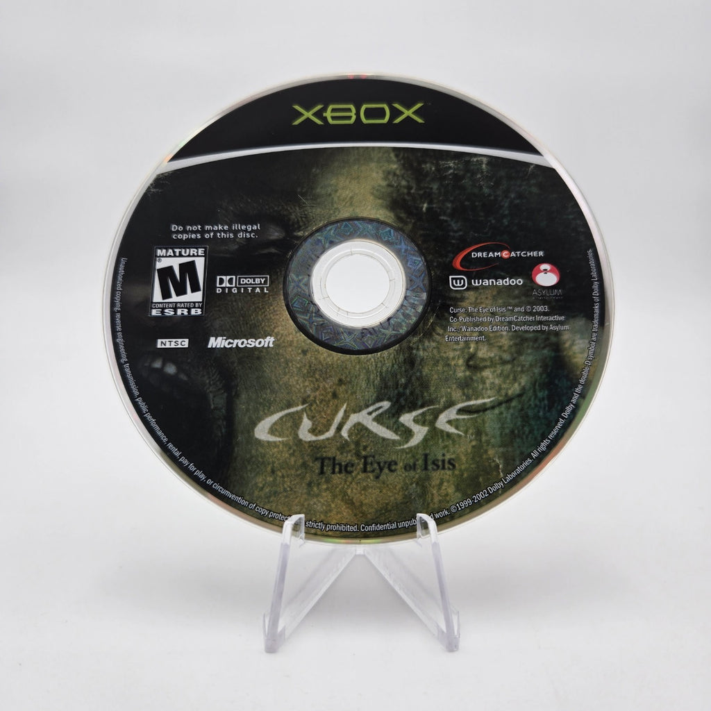 Curse The Eye of Isis (XBOX) Authentic Tested No Manual
