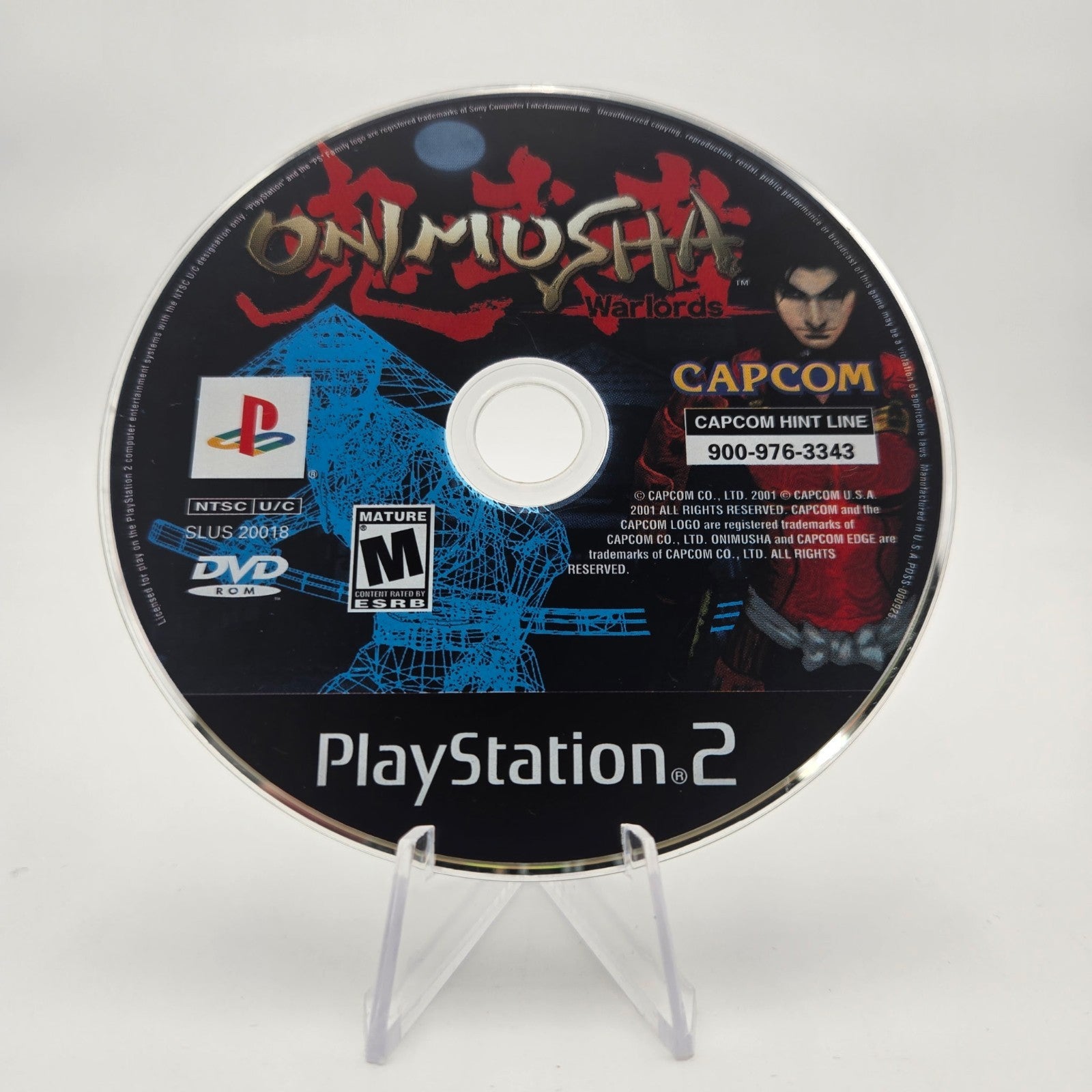 Onimusha Warlords (Playstation 2) Authentic Tested Disc Only