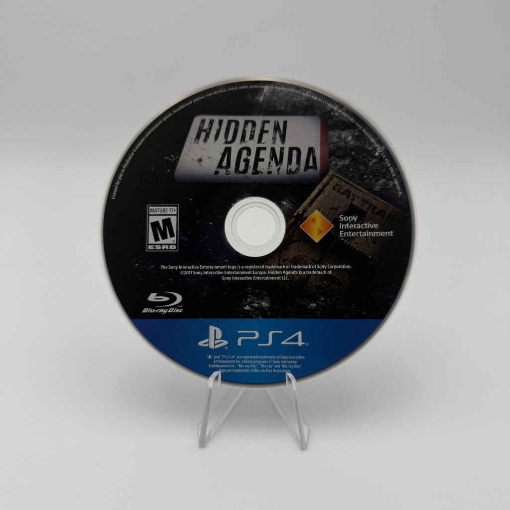 Hidden Agenda (PS4) CIB Complete Authentic Tested