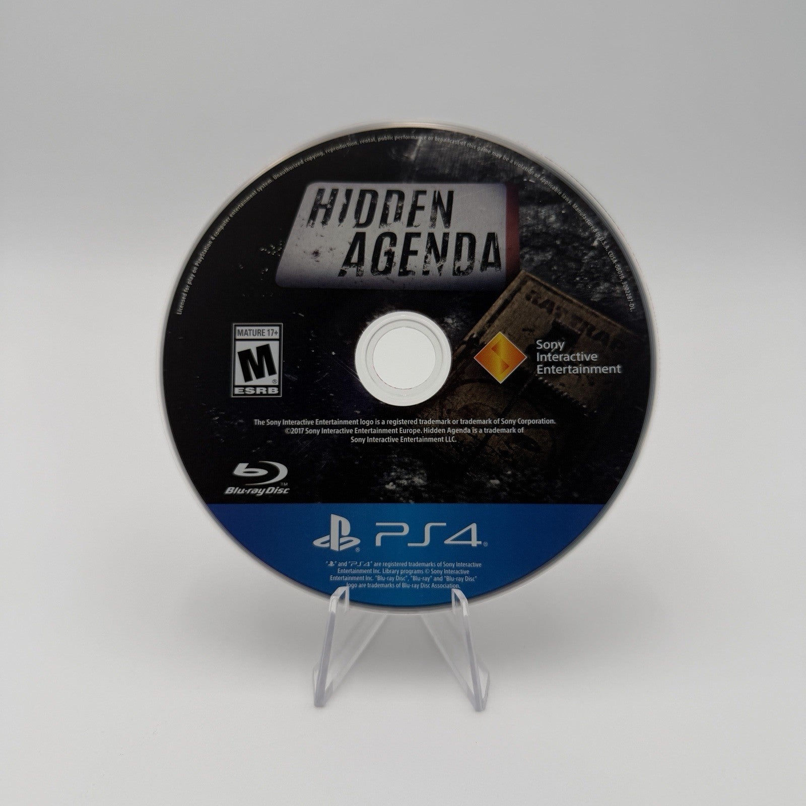 Hidden Agenda (PS4) CIB Complete Authentic Tested