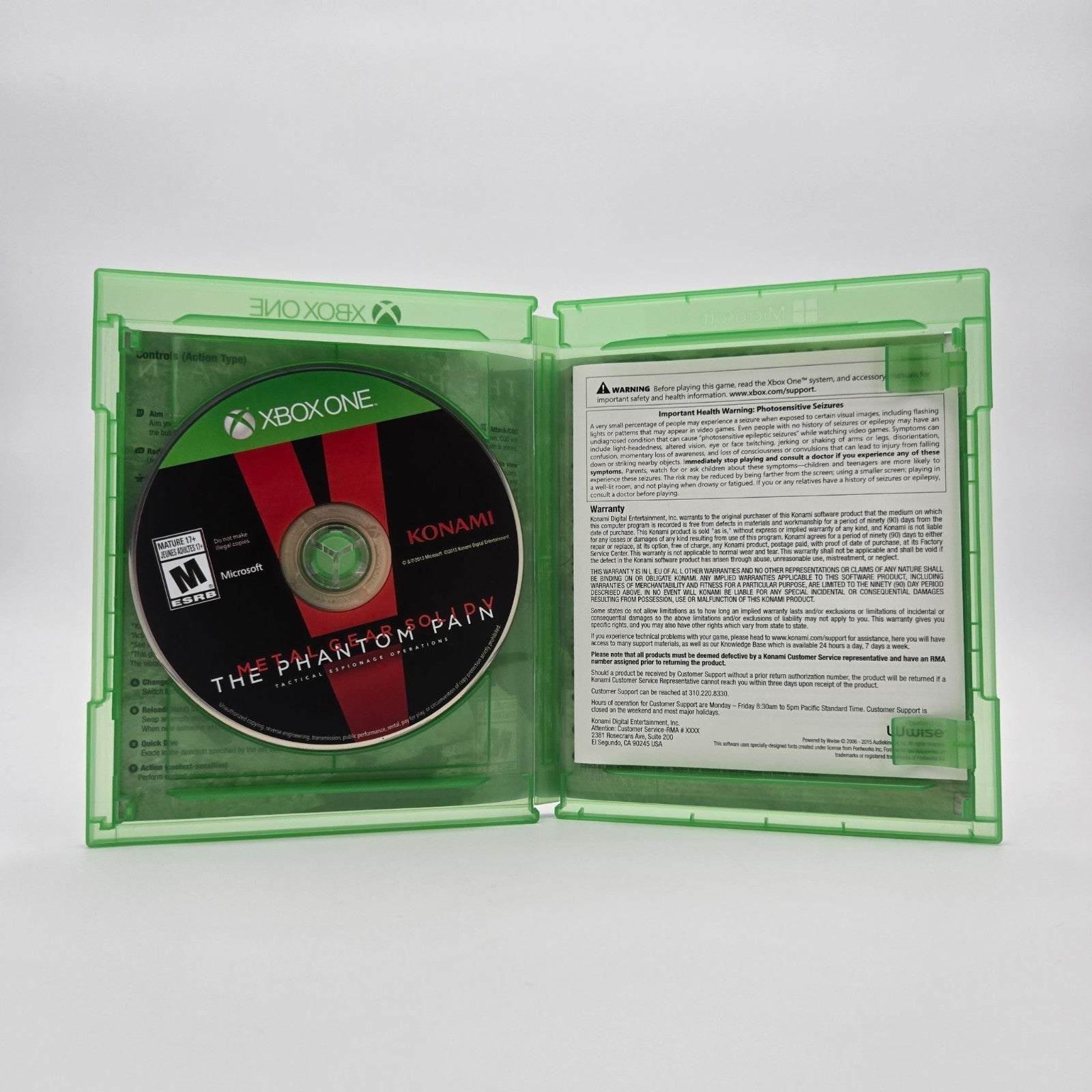 Metal Gear Solid V: The Phantom Pain (Xbox One) CIB Complete Authentic Tested