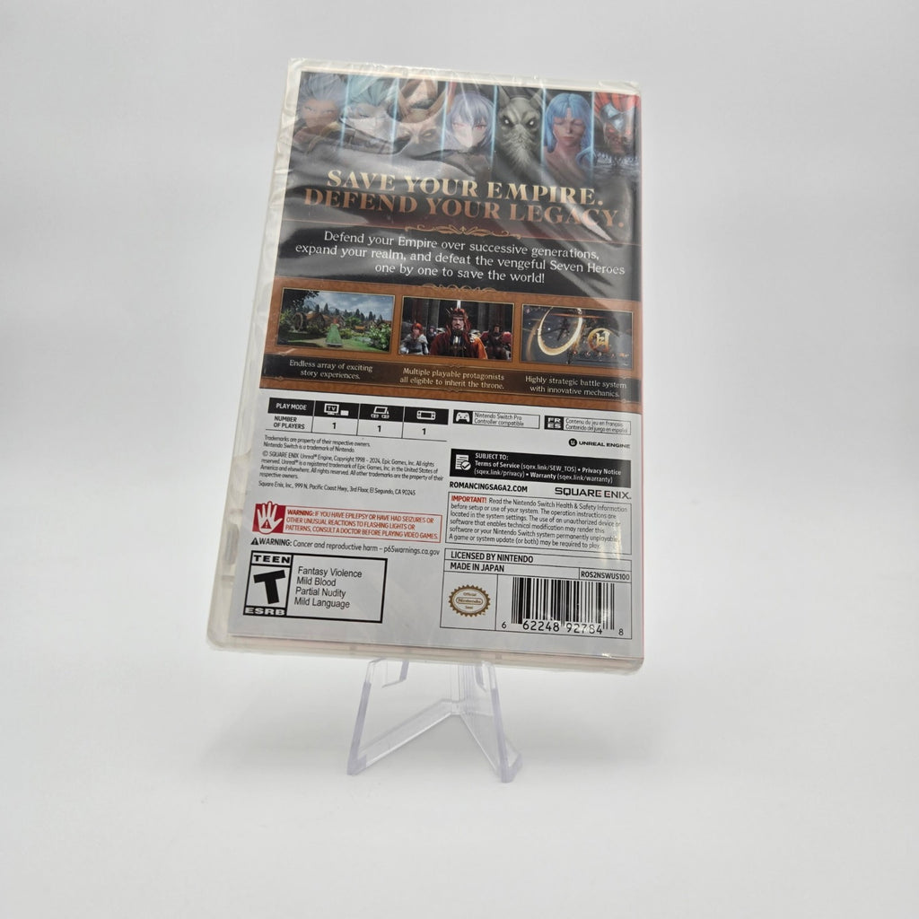 Romancing Saga 2: Revenge of the Seven (Nintendo Switch) CIB Factory Sealed