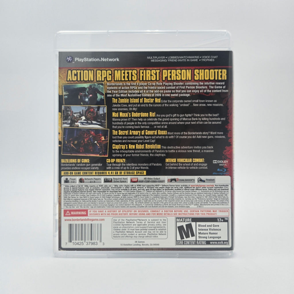 Borderlands: Game of the Year Edition (Playstation 3) Authentic No Manual