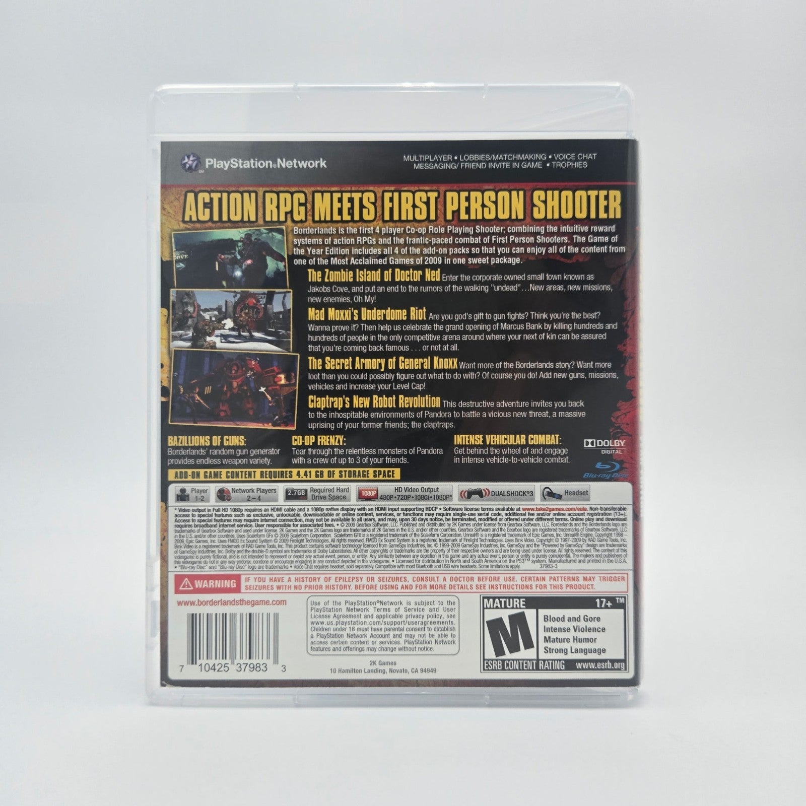 Borderlands: Game of the Year Edition (Playstation 3) Authentic No Manual