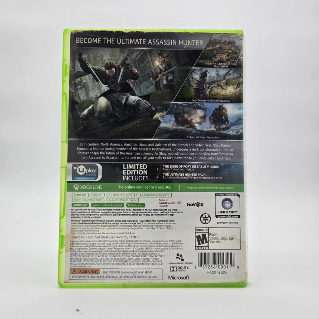 Assassin's Creed: Rogue (Xbox 360) CIB Complete Authentic Tested