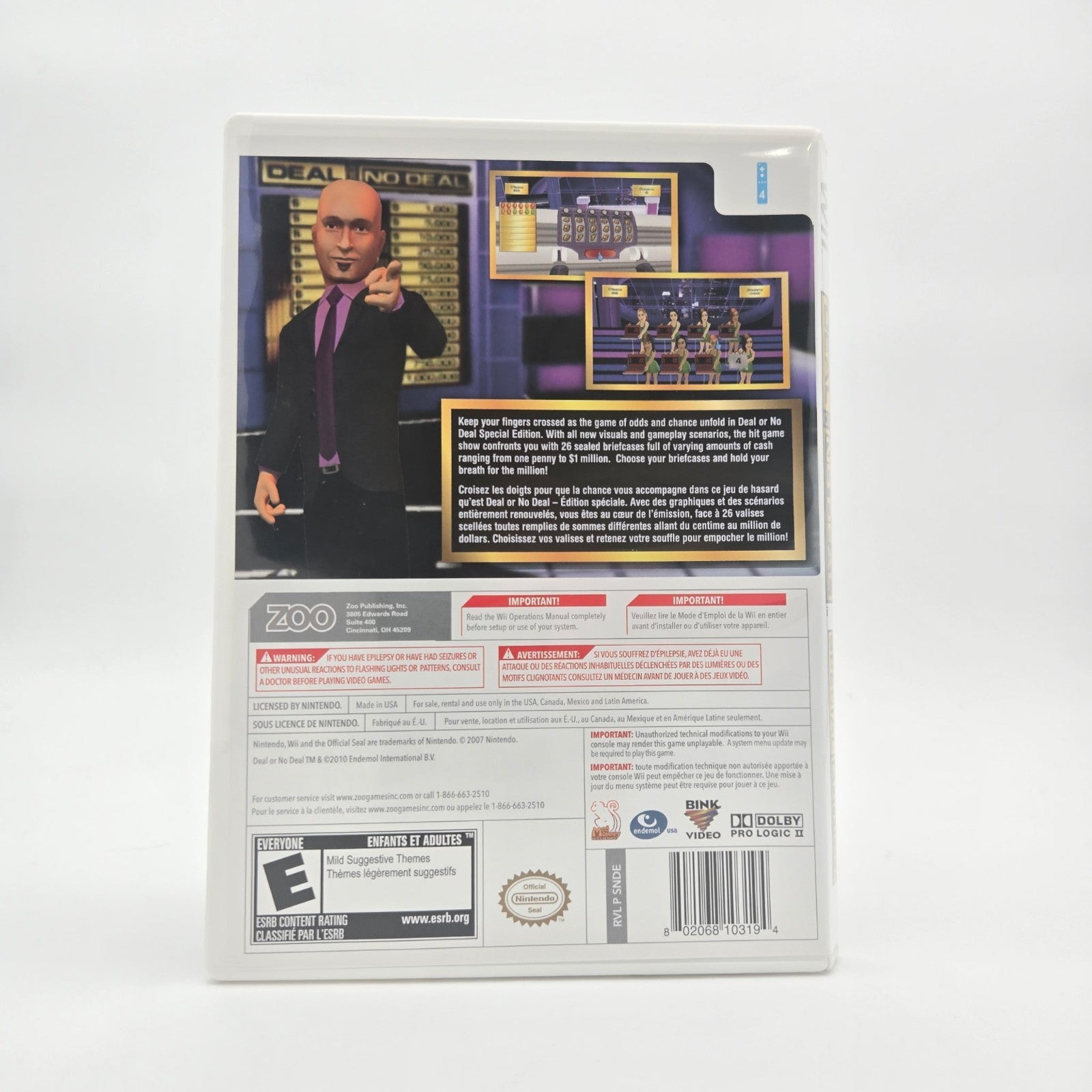 Deal or No Deal Special Edition (Wii) CIB Complete Authentic Tested