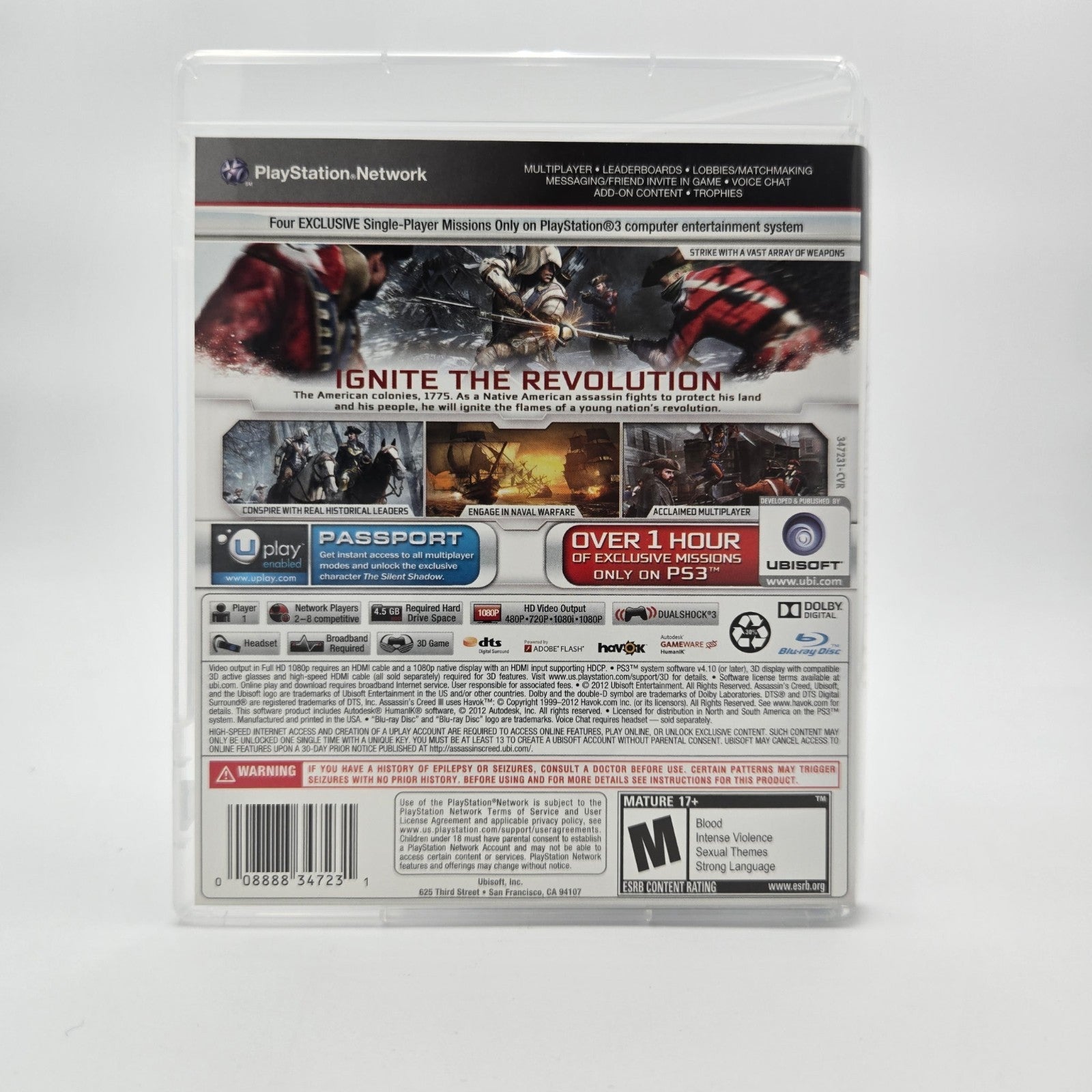 Assassin’s Creed III (Playstation 3) CIB Complete Authentic Tested