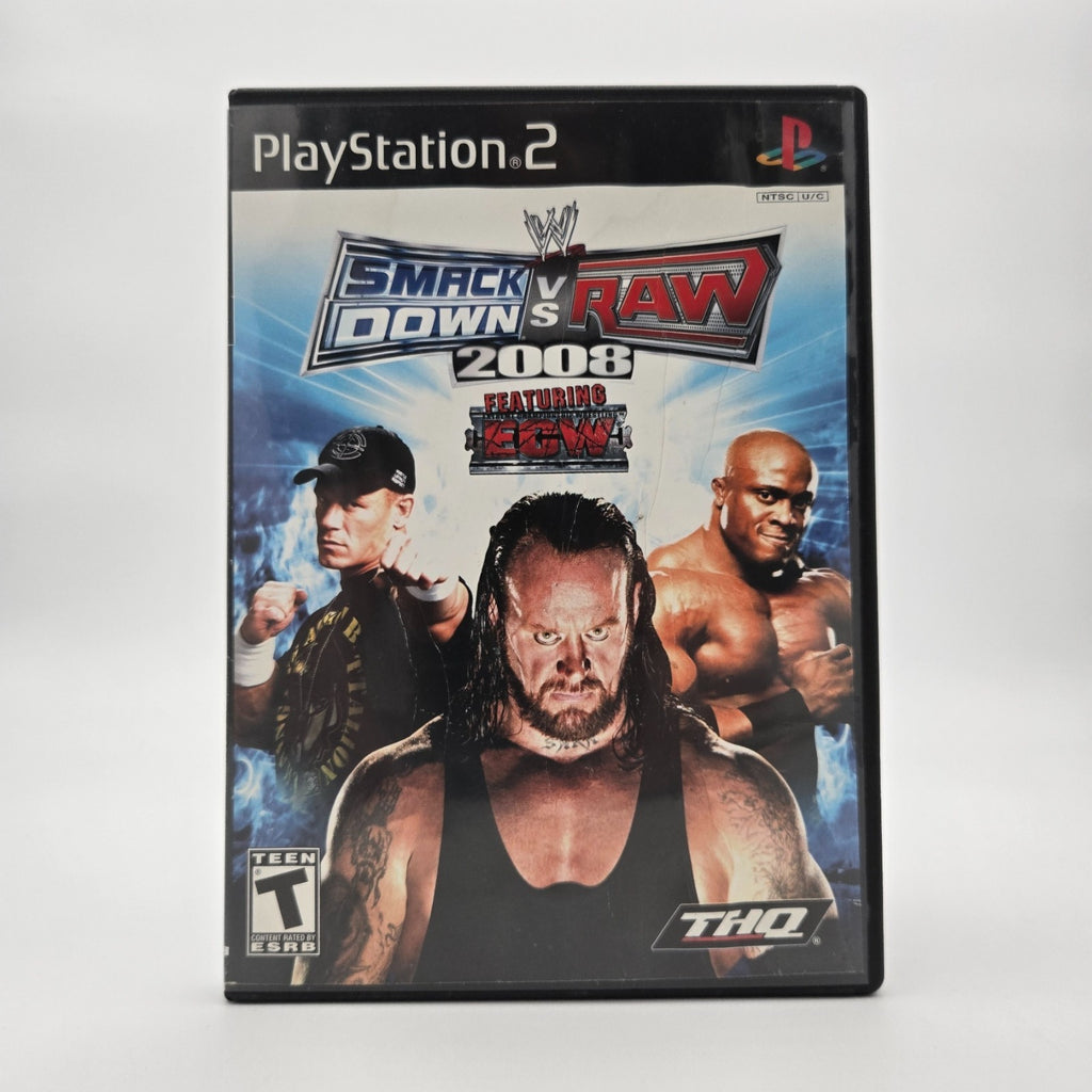 Smackdown vs Raw 2008 (Playstation 2) Authentic Tested No Manual