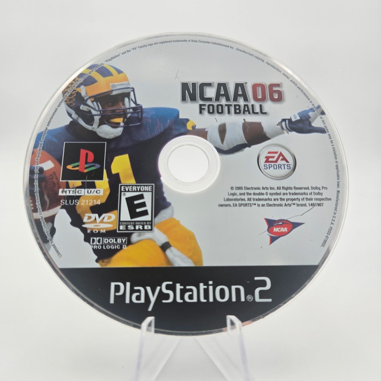 NCAA Football 2006 (PS2) Authentic Tested Disc Only