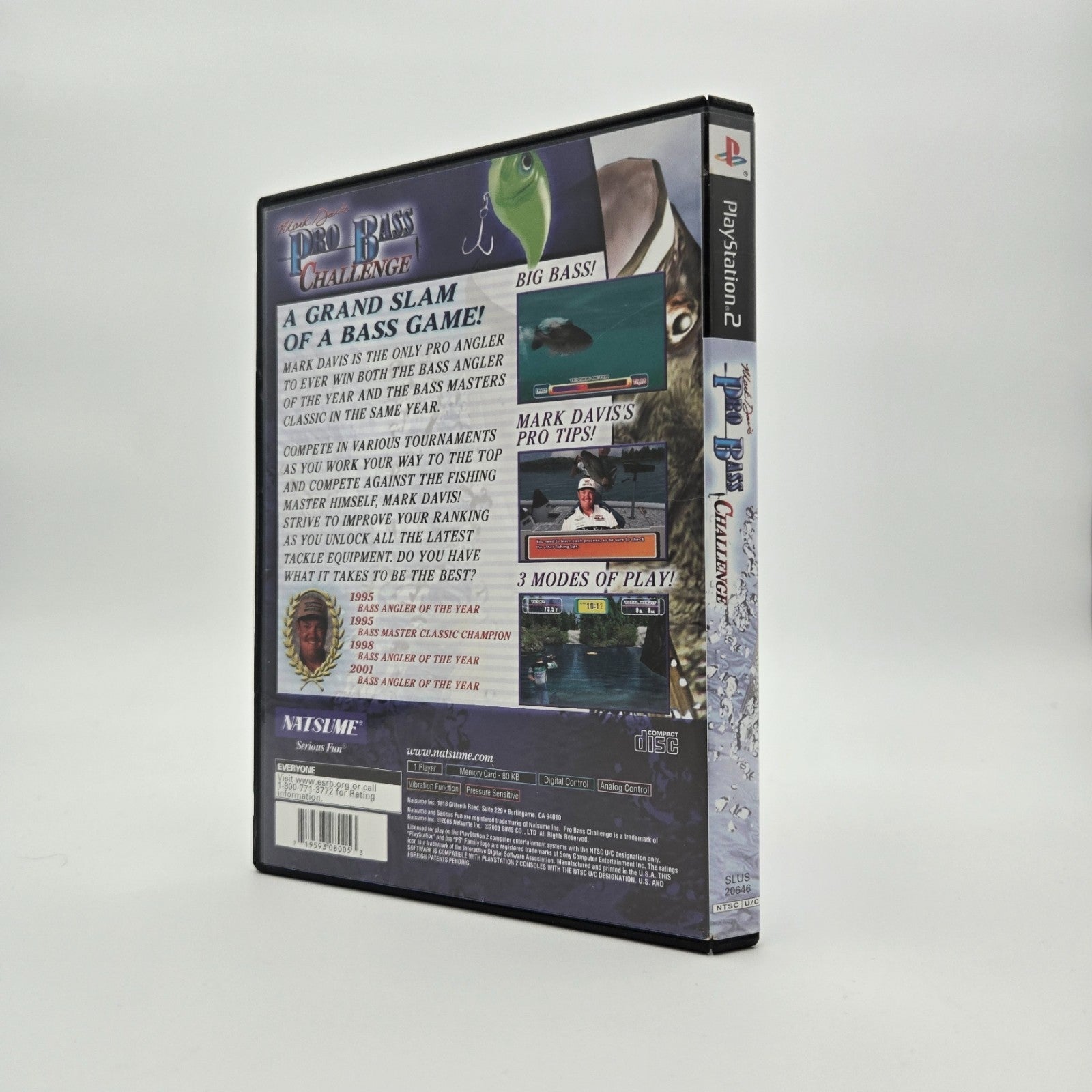 Mark Davis: Pro Bass Challenge (Playstation 2) Authentic Tested No Manual