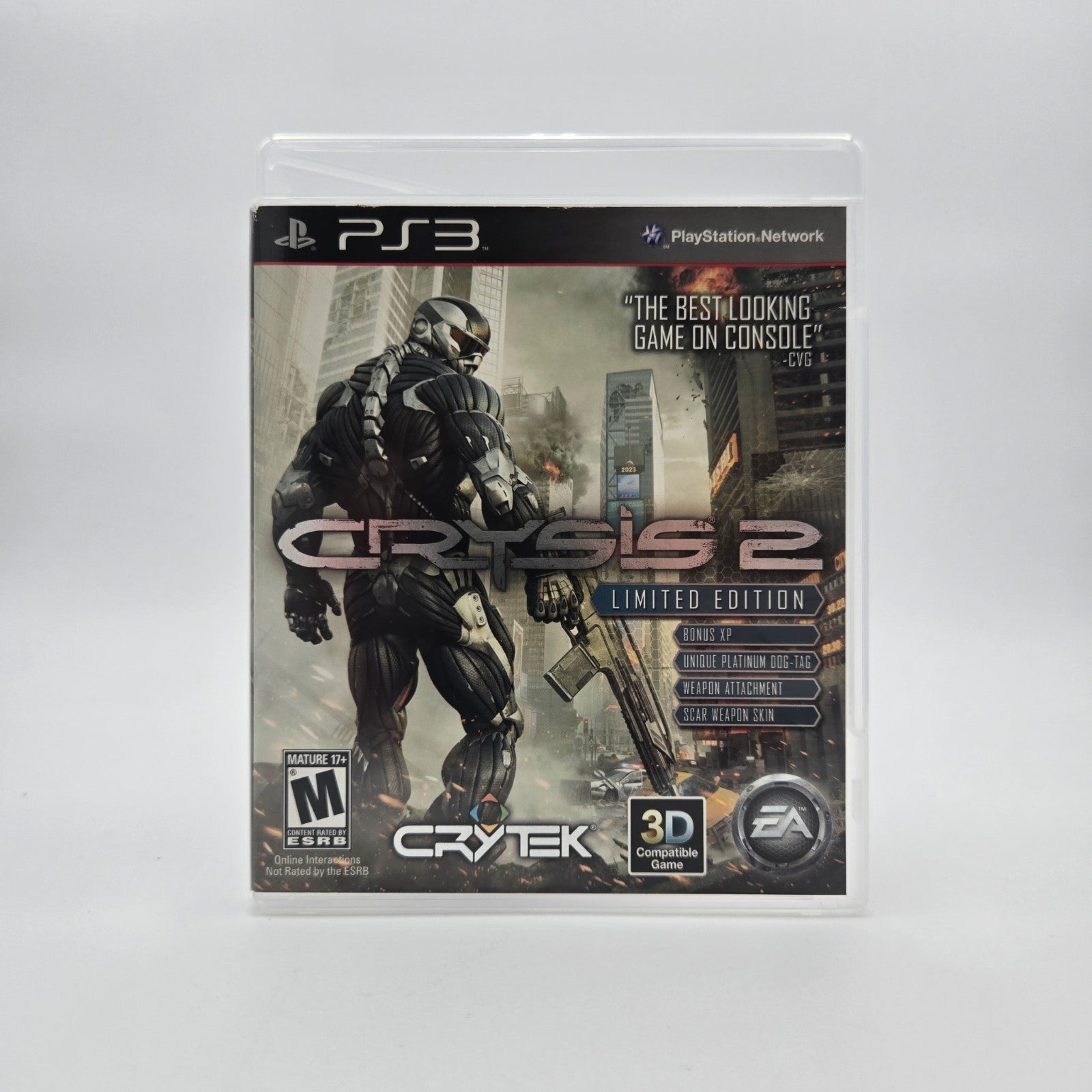 Crysis 2 Limited Edition (Playstation 3) Authentic Tested No Manual