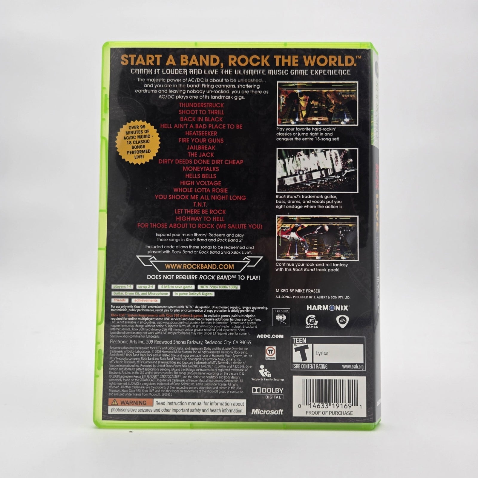 AC/DC Live (Xbox 360) CIB Complete Authentic Tested