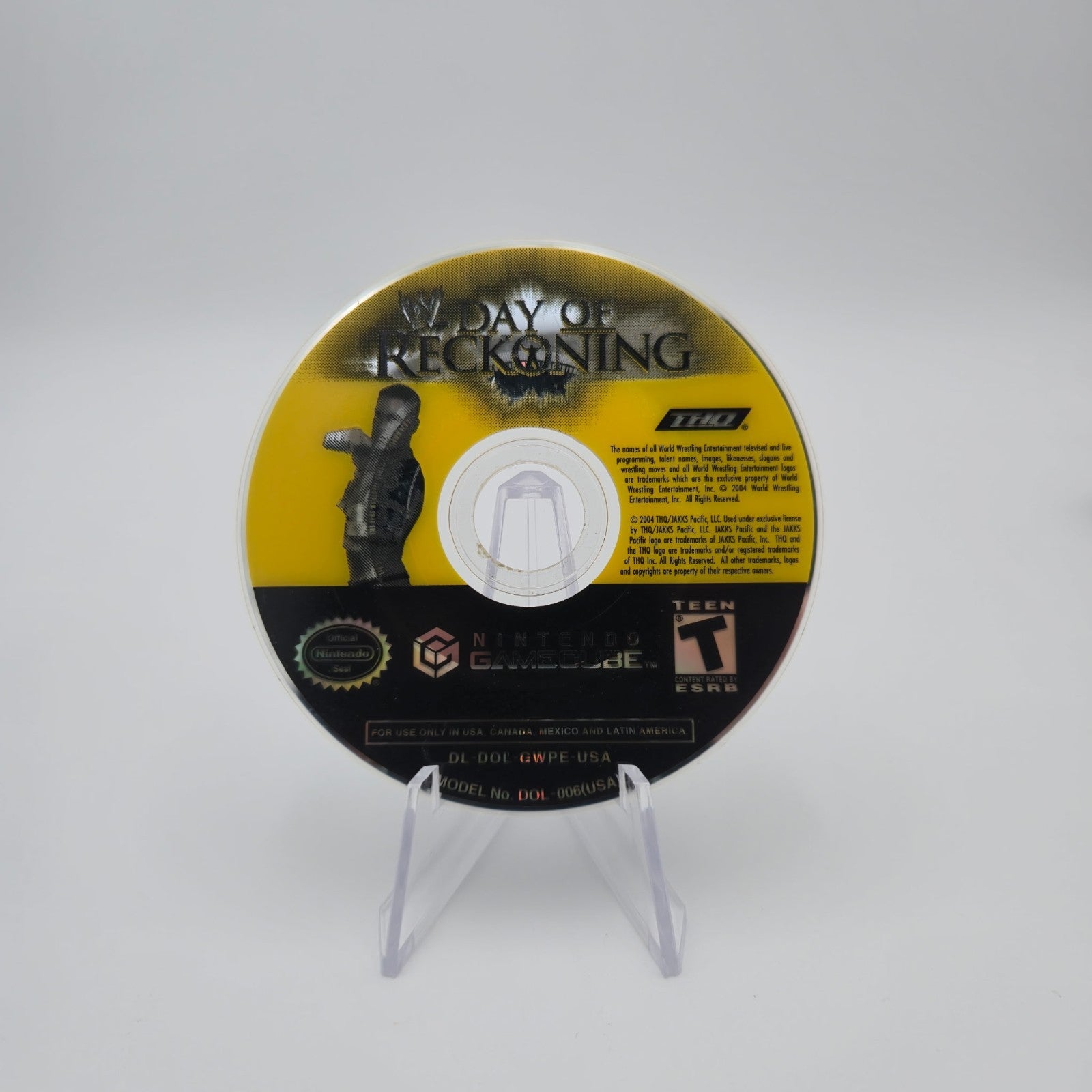 WWE Day of Reckoning (Nintendo 2004) Authentic Tested - Disc Only