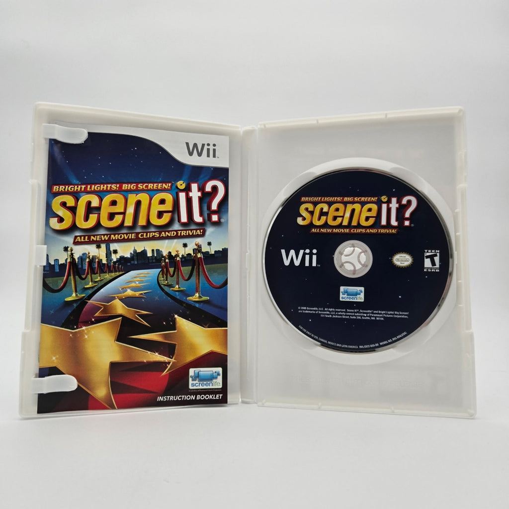 Scene It?: Bright Lights! Big Screen! (Wii) CIB Complete Authentic Tested