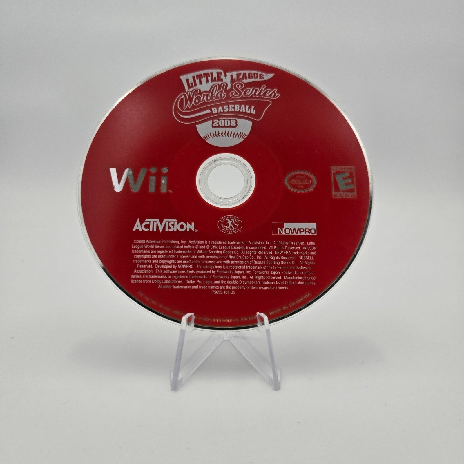 Little League World Series Baseball 2008 (Wii) Authentic Tested Disc Only