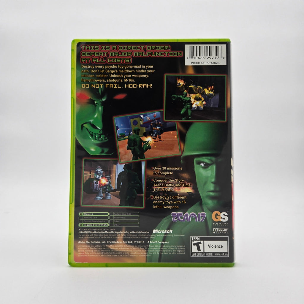Army Men: Major Malfunction (XBOX) CIB Complete Authentic Tested
