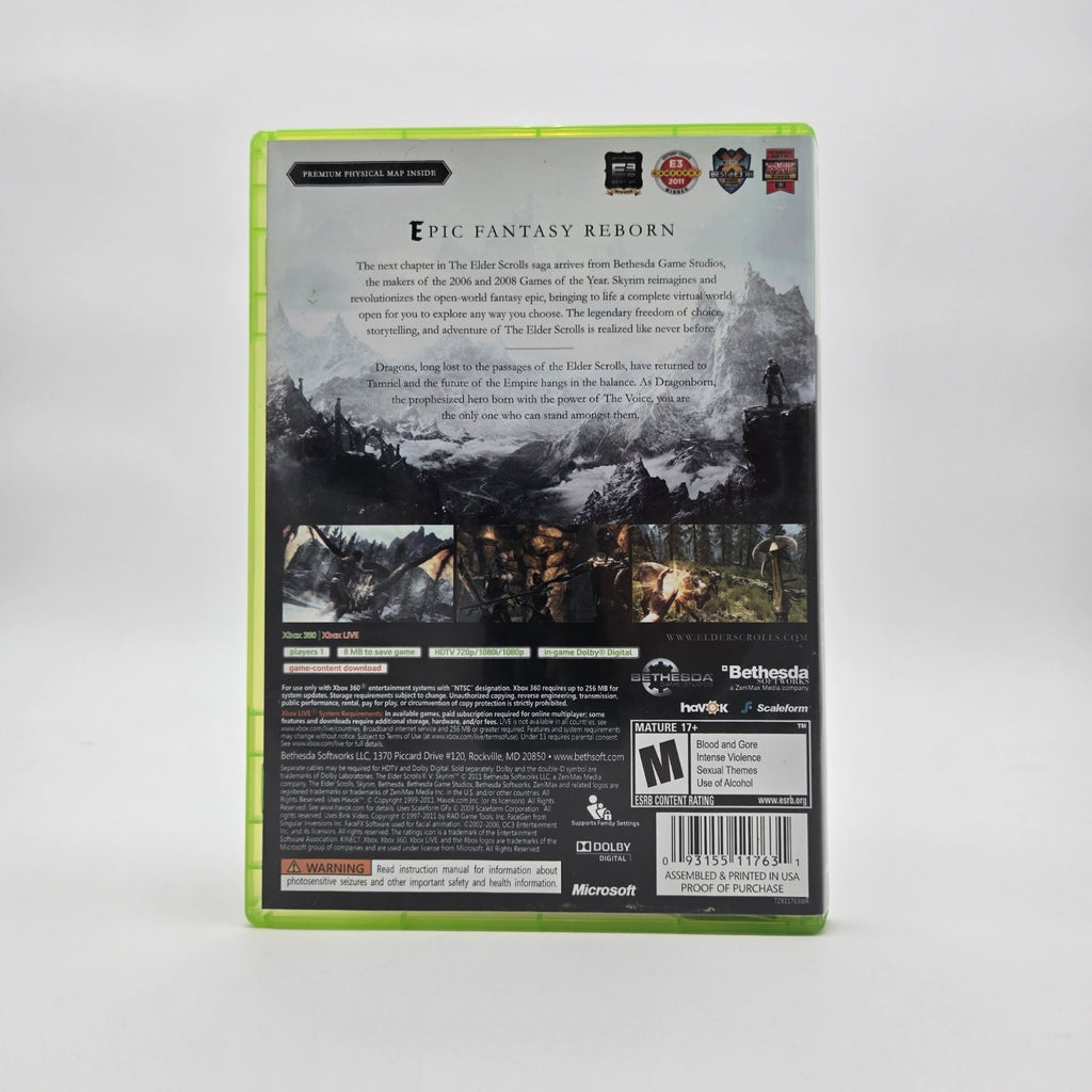 Elder Scrolls V: Skyrim (Xbox 360) CIB Complete Authentic Tested