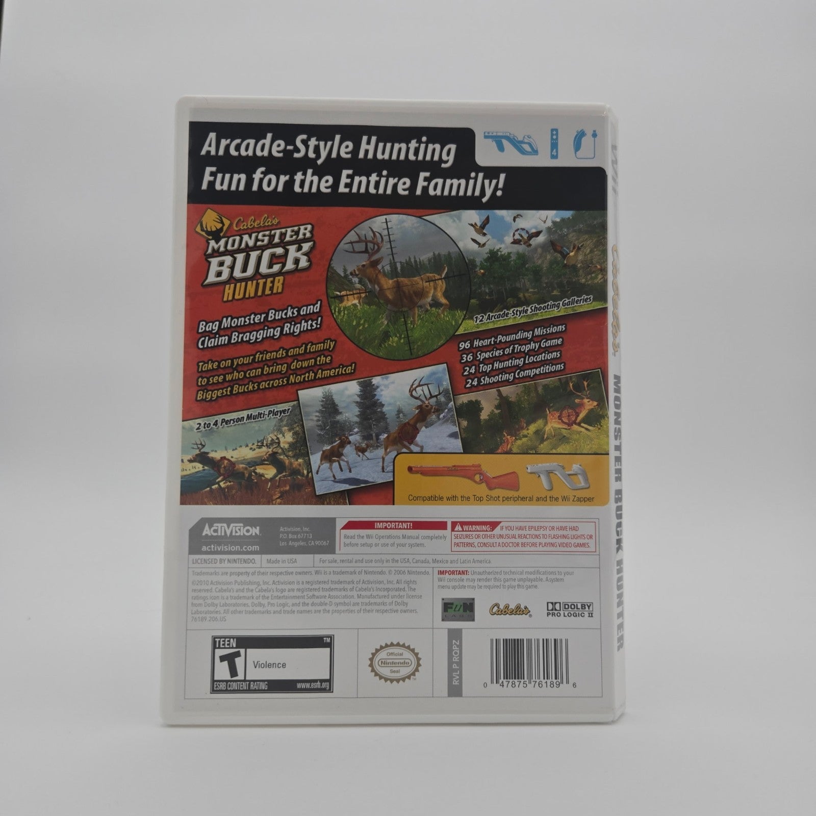 Cabela’s Monster Buck Hunter (Wii) CIB Complete Authentic Tested