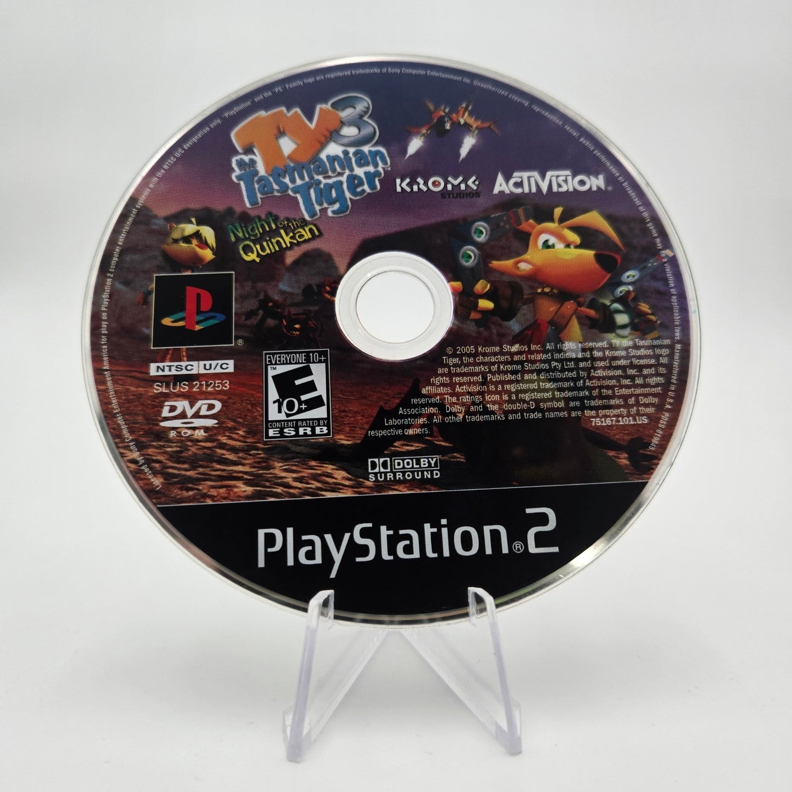 Ty the Tasmanian Tiger 3: Night of the Quinkan (Playstation 2) Disc Only