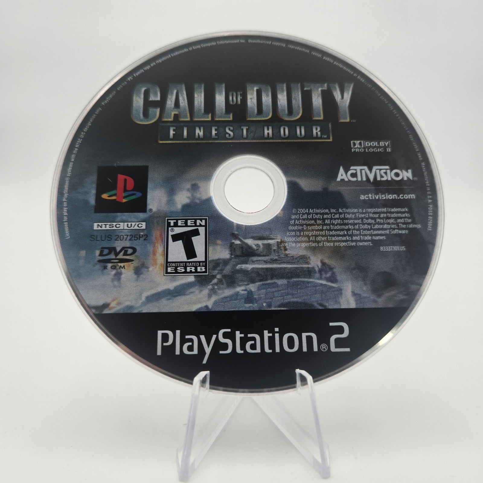 Call of Duty Finest Hour (Playstation 2) CIB Complete Authentic Tested