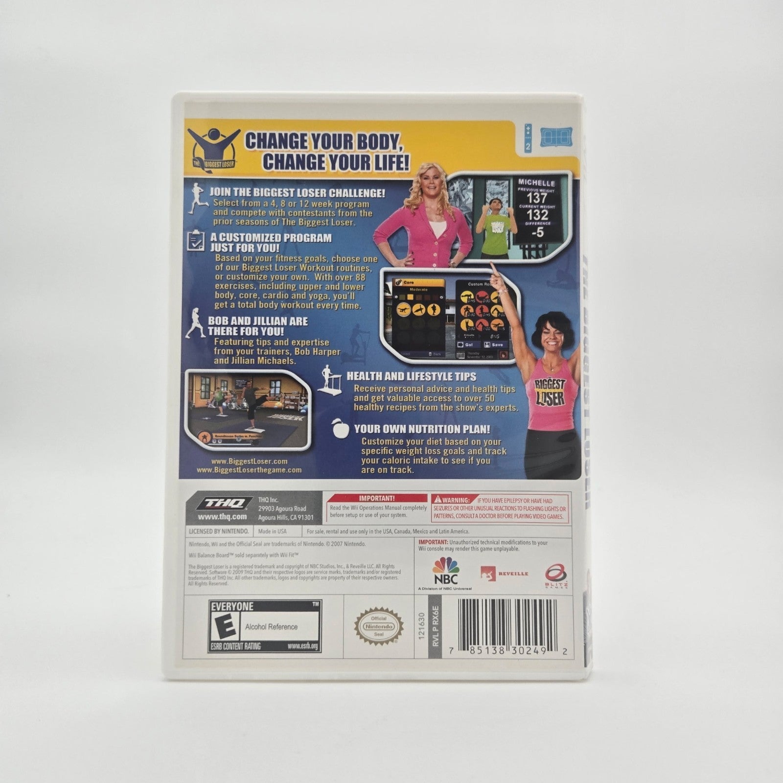 The Biggest Loser (Wii) Authentic Tested No Manual