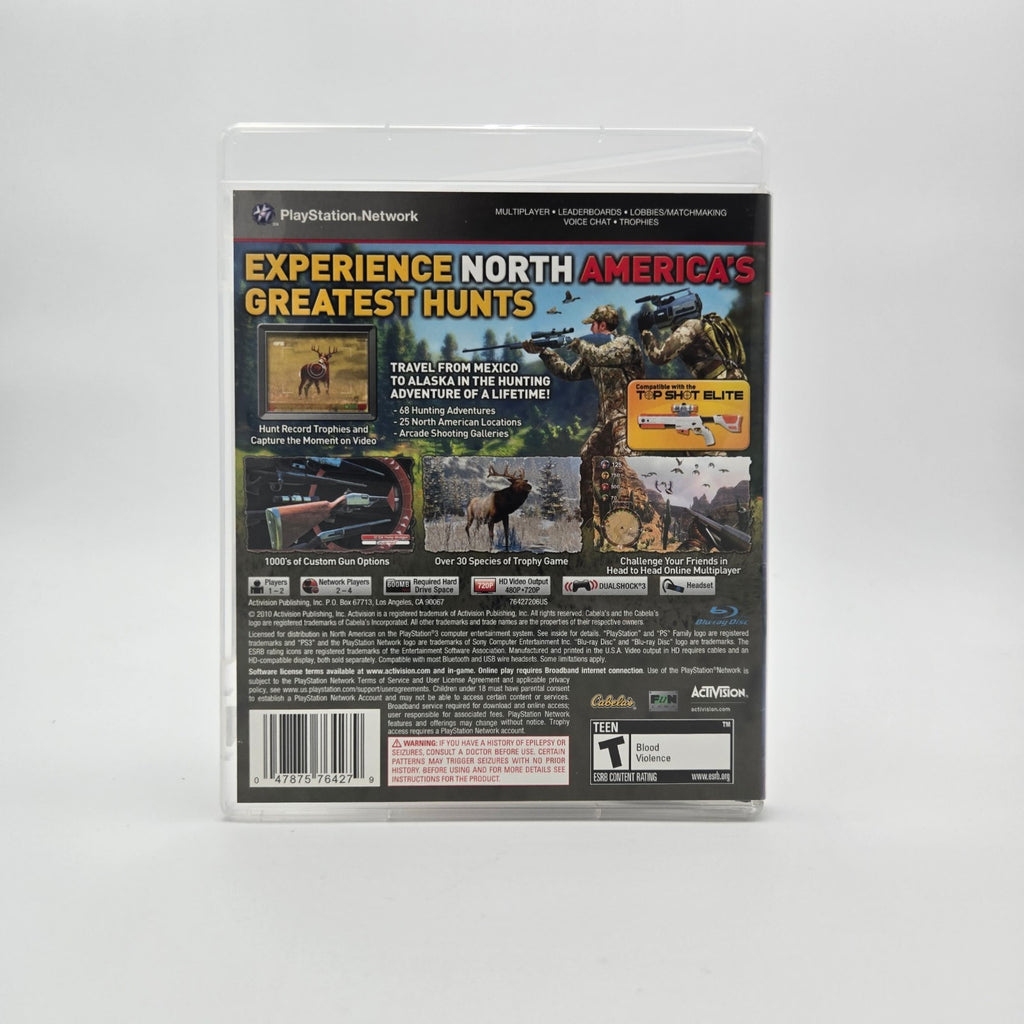 Cabela’s North American Adventures (Playstation 3) CIB Complete Authentic Tested
