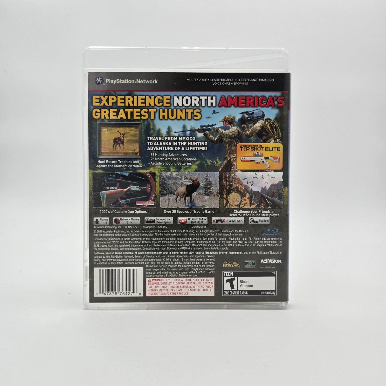 Cabela’s North American Adventures (Playstation 3) CIB Complete Authentic Tested