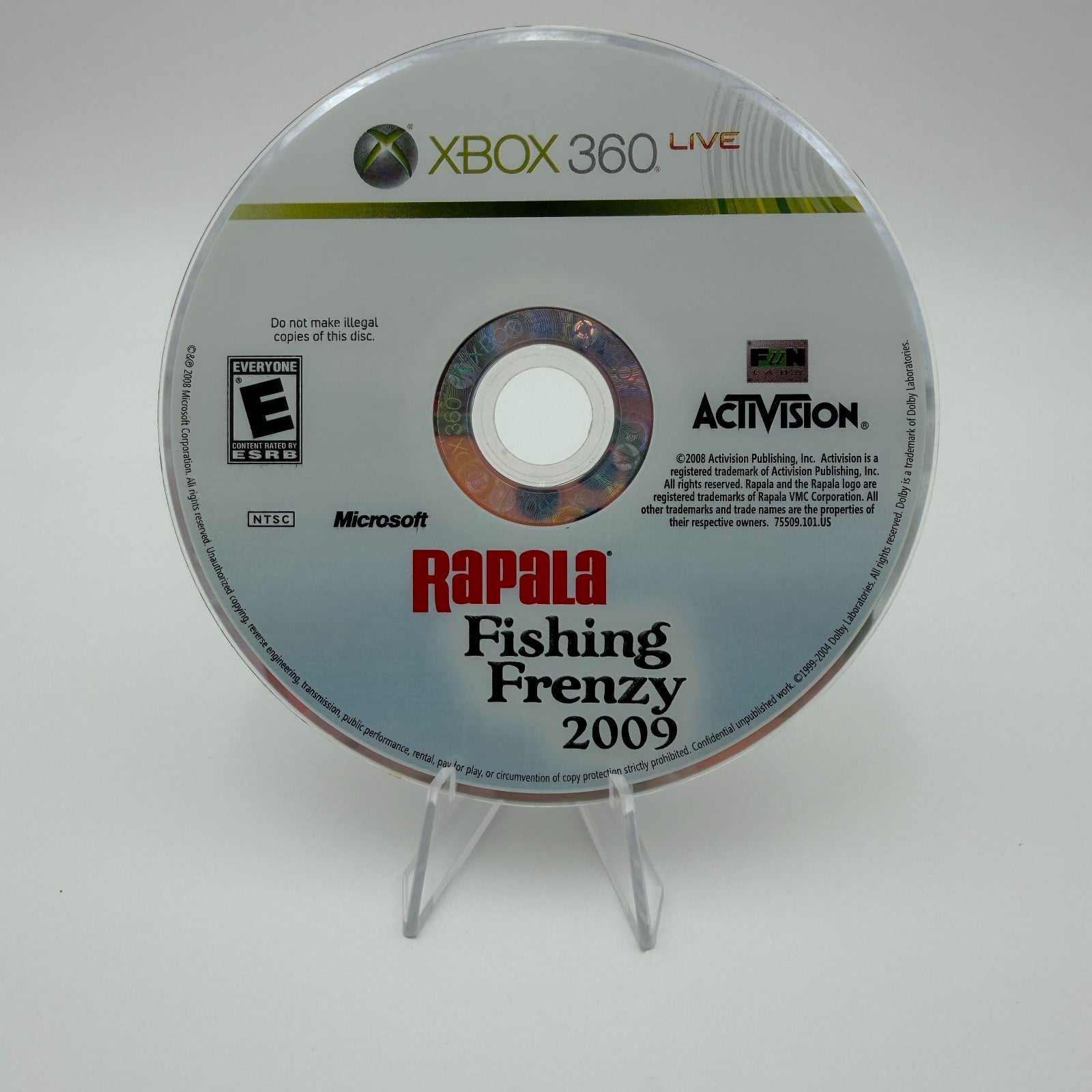 Rapala: Fishing Frenzy 2009 (XBOX 360) Authentic Tested Disc Only