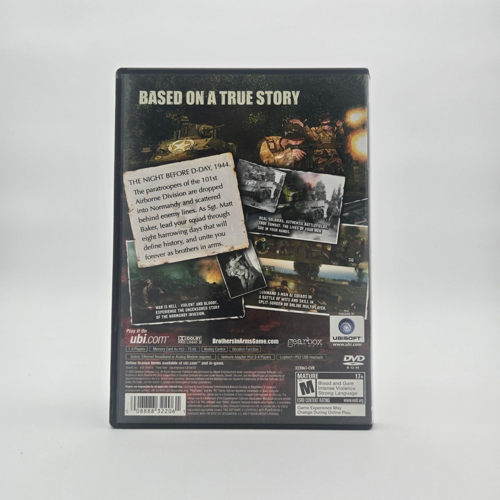 Brothers In Arms: Road to Hill 30 (Playstation 2) Authentic Tested No Manual