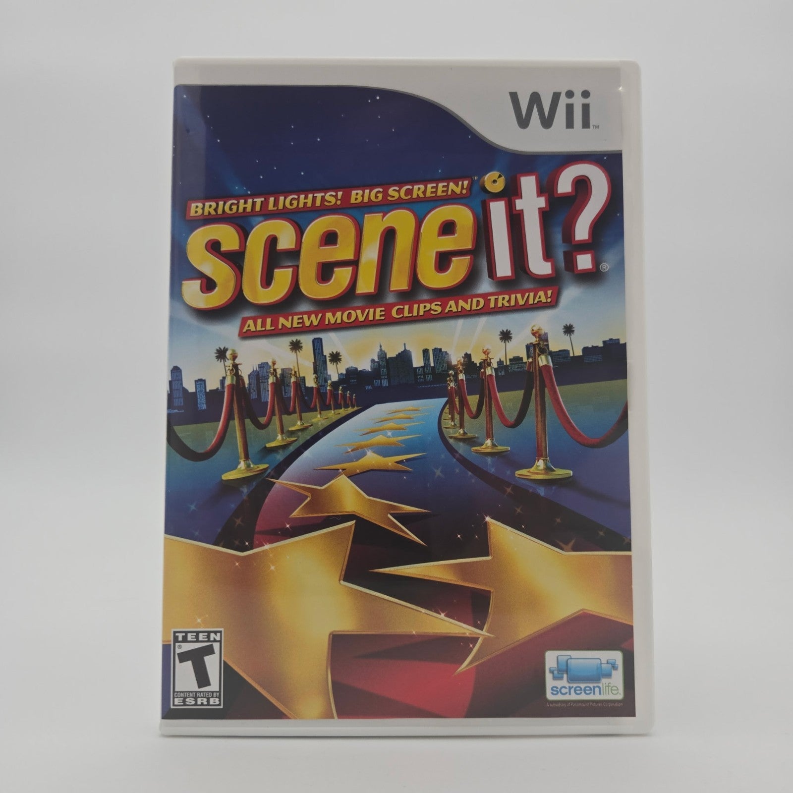 Scene It?: Bright Lights! Big Screen! (Wii) CIB Complete Authentic Tested