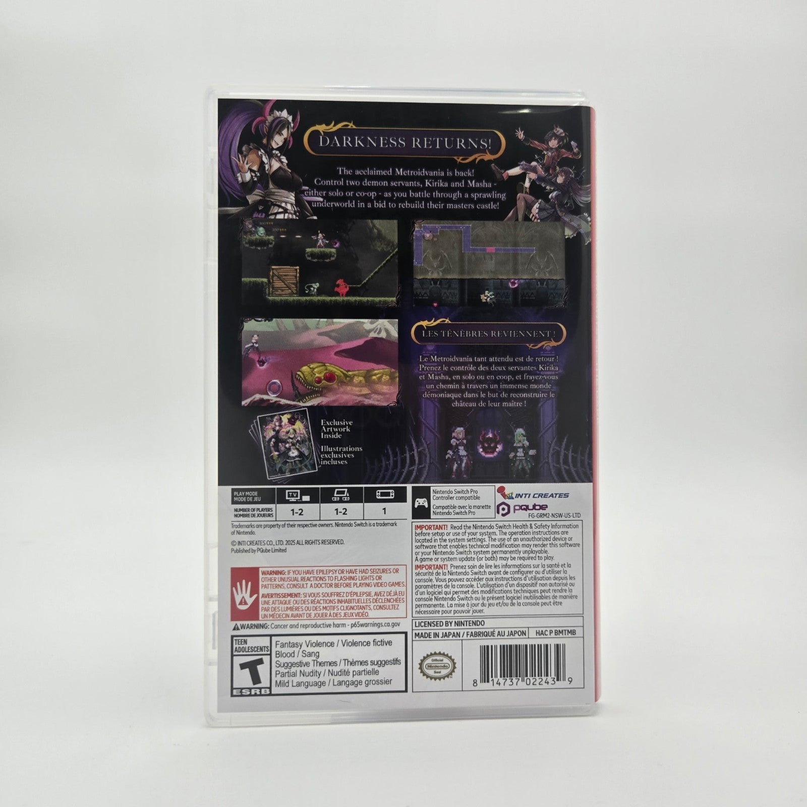 Gal Guardians: Servants of the Dark (Switch) CIB Complete Authentic Tested