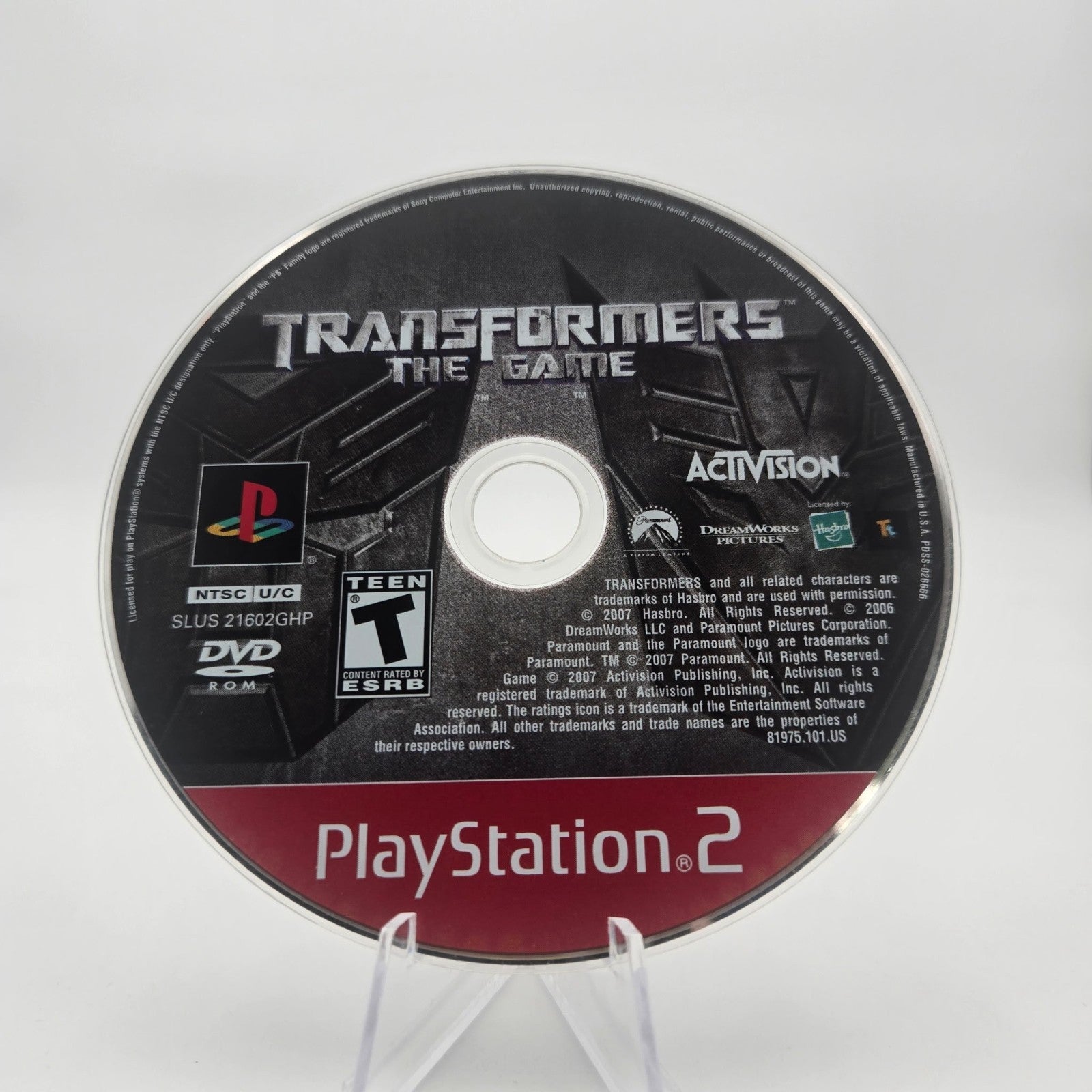 Transformers The Game (PS2) Authentic Tested Disc Only