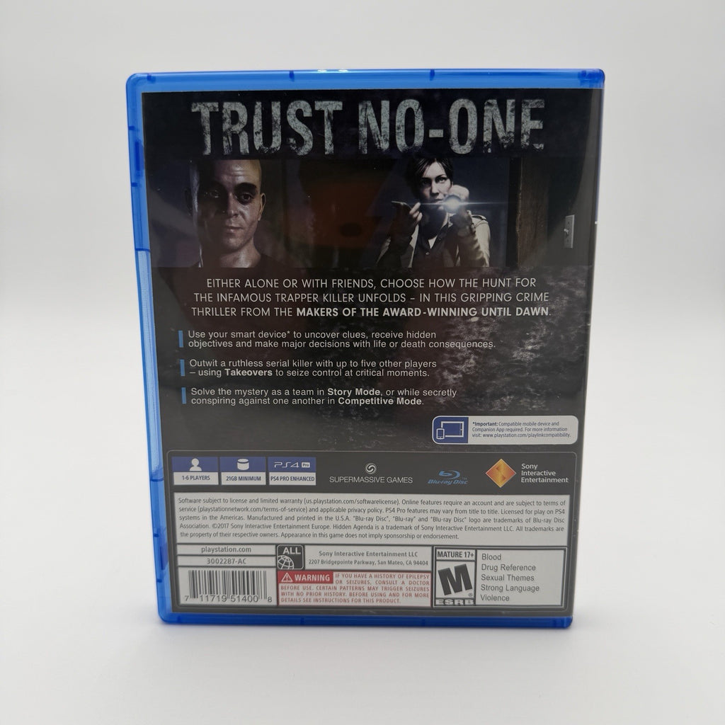 Hidden Agenda (PS4) CIB Complete Authentic Tested