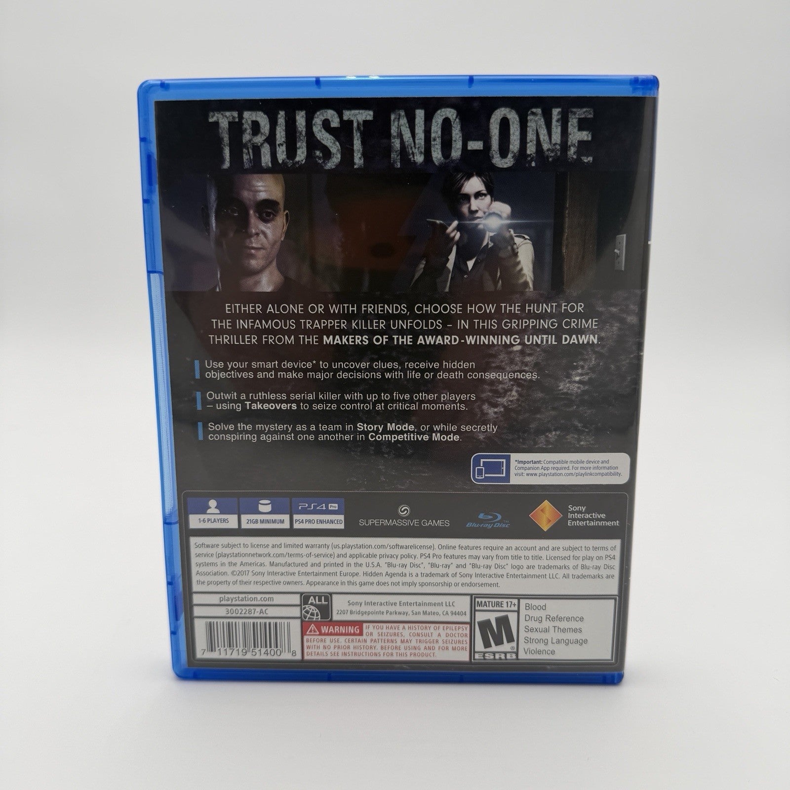 Hidden Agenda (PS4) CIB Complete Authentic Tested