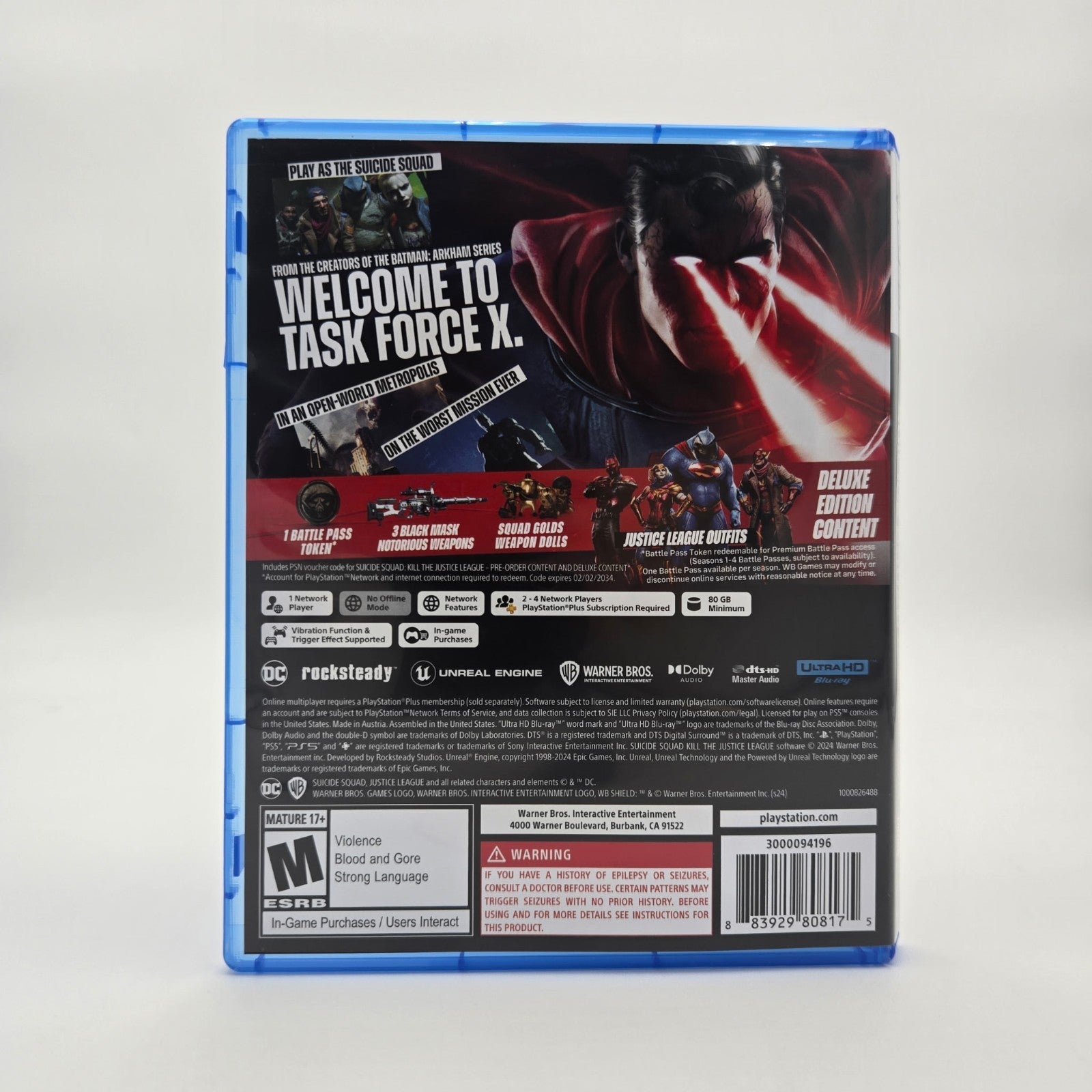 Suicide Squad Deluxe Edition (PS5) Authentic Tested No Manual