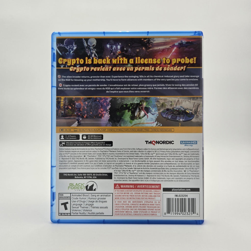 Destroy All Humans 2: Reprobed  (PS5) CIB Complete Authentic Tested