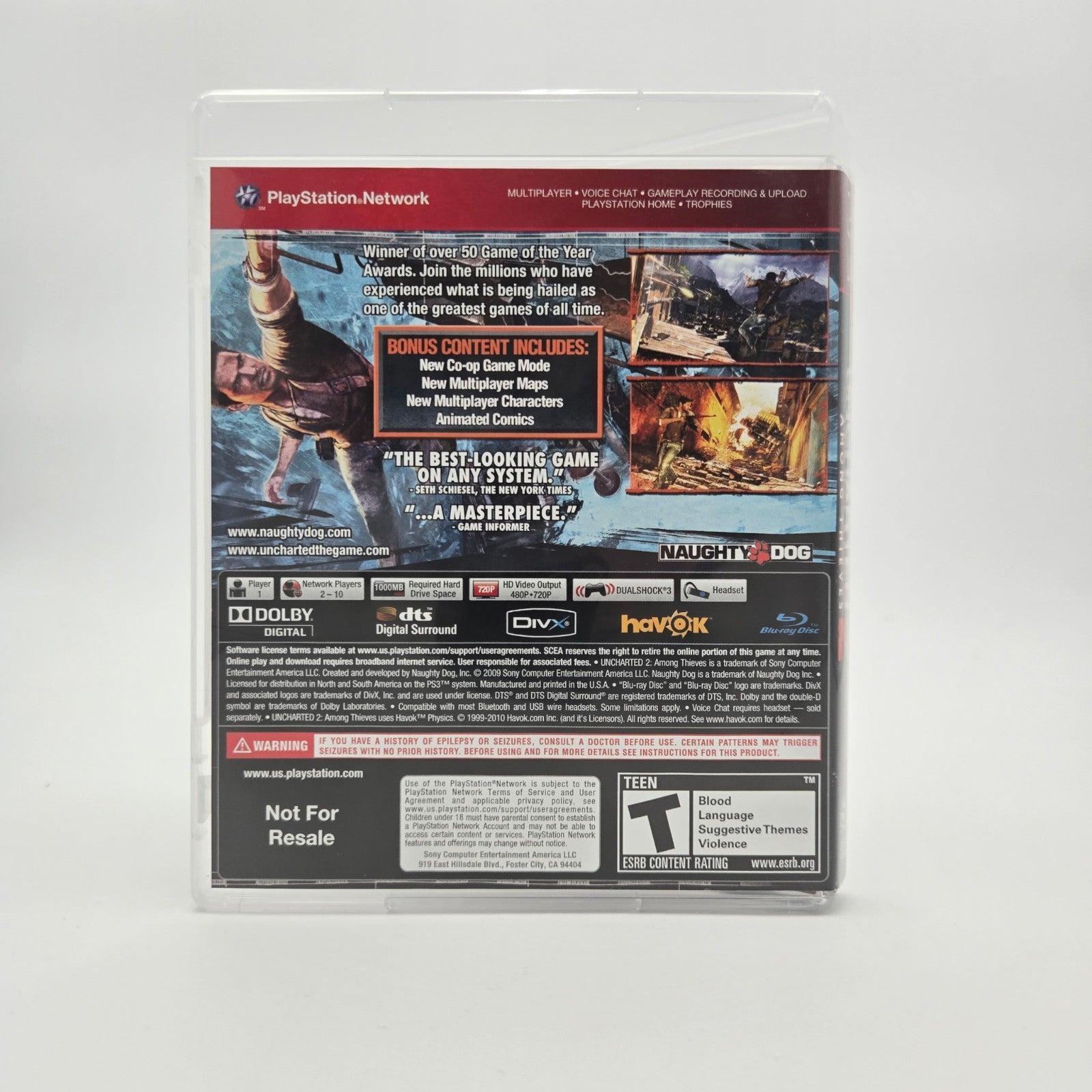 Uncharted 2: Among Thieves GOTY (Playstation 3) CIB Complete Authentic Tested