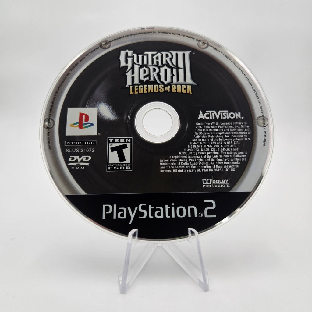 Guitar Hero III: Legends of Rock (Playstation 2) Authentic Tested Disc Only