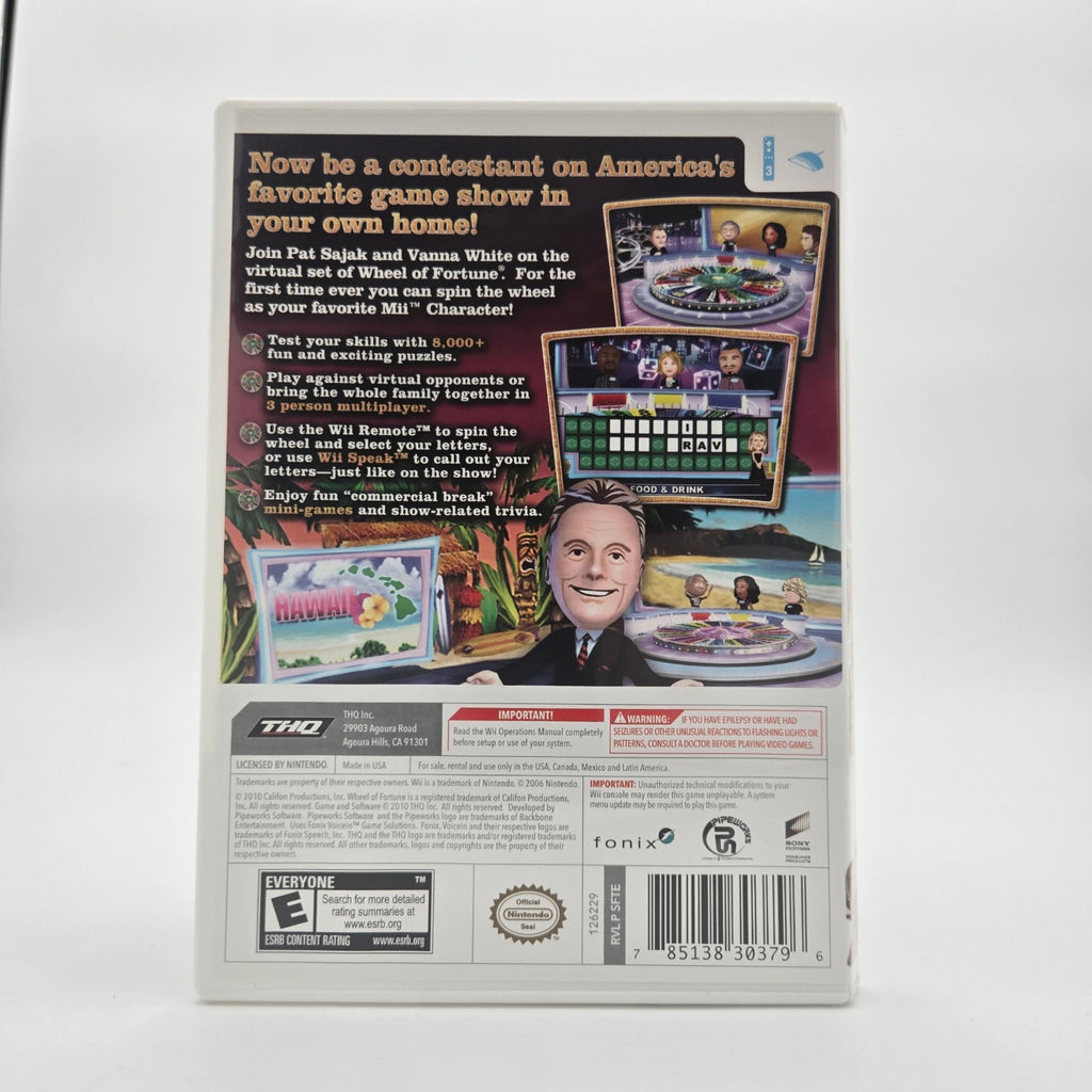 Wheel of Fortune (Wii) CIB Complete Authentic Tested