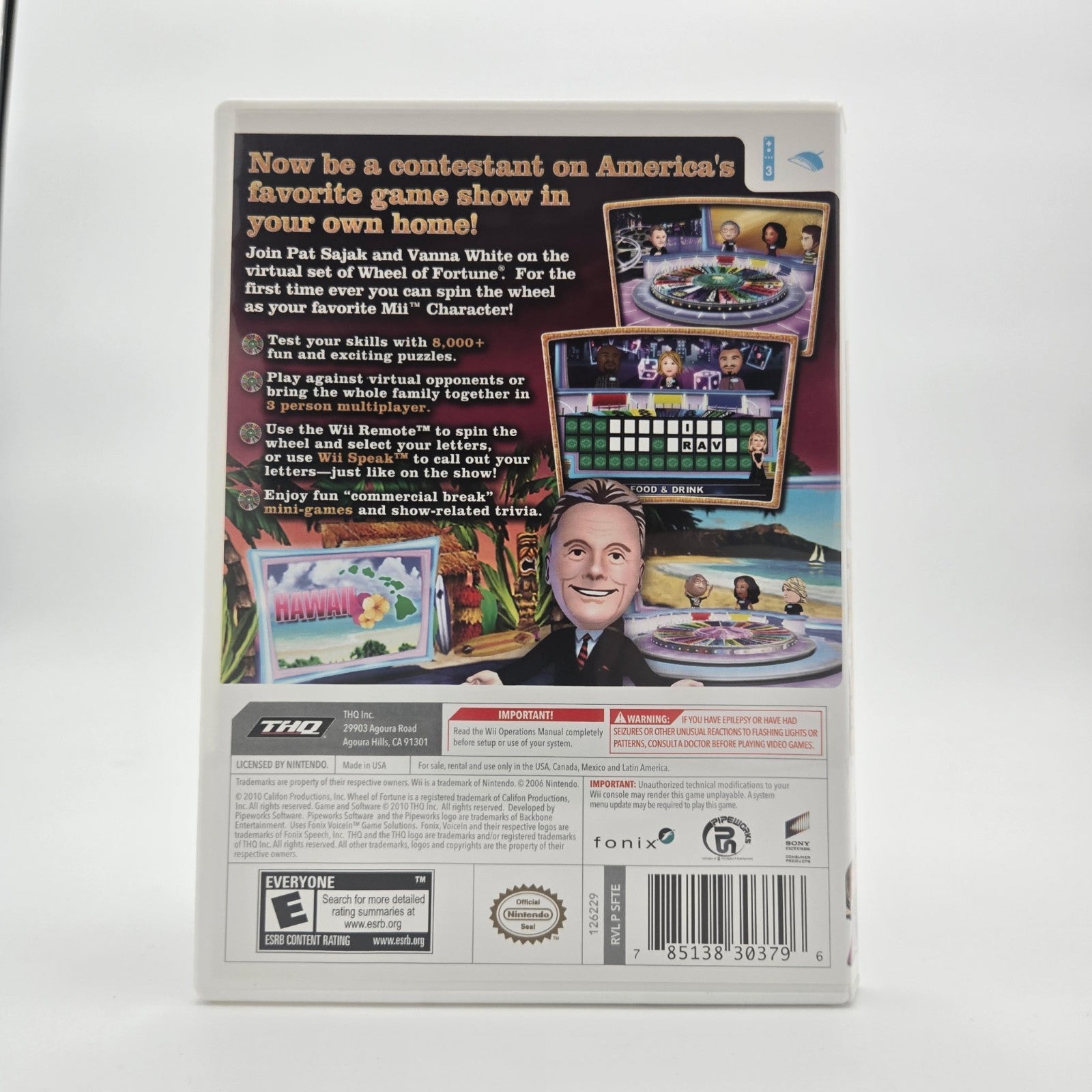 Wheel of Fortune (Wii) CIB Complete Authentic Tested