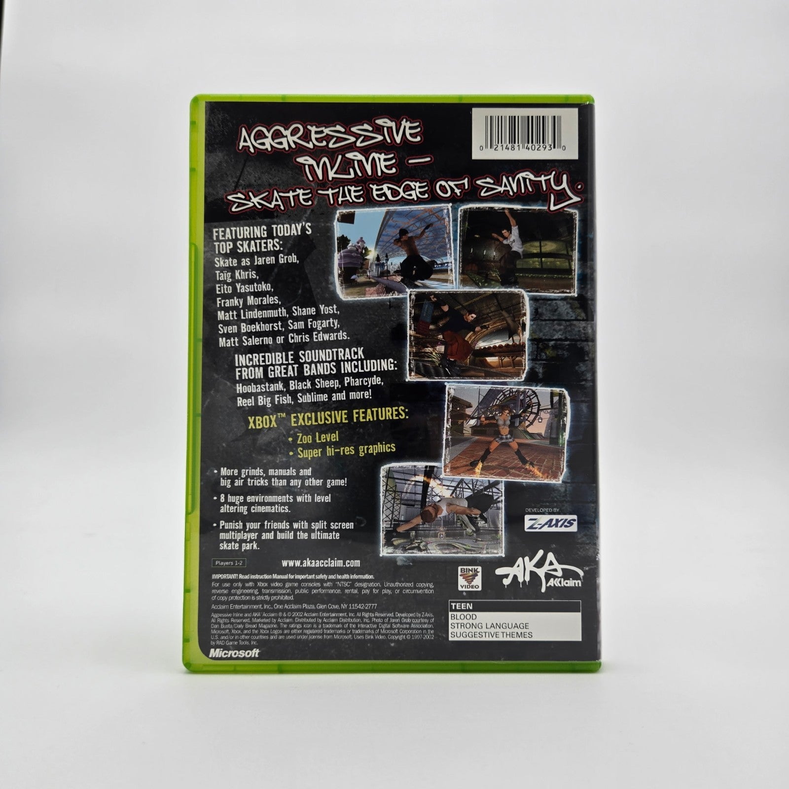 Aggressive Inline (XBOX) Authentic Tested No Manual