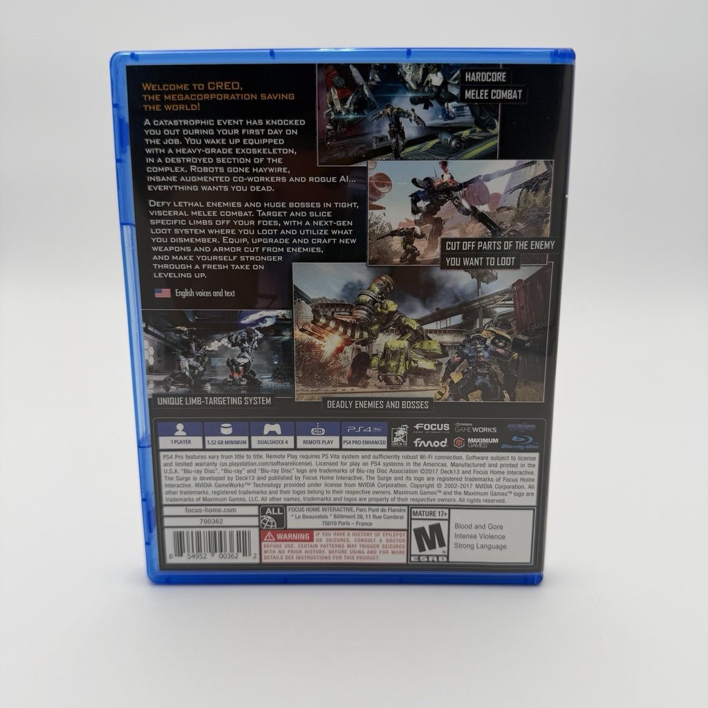 The Surge (PS4) CIB Complete Authentic Tested