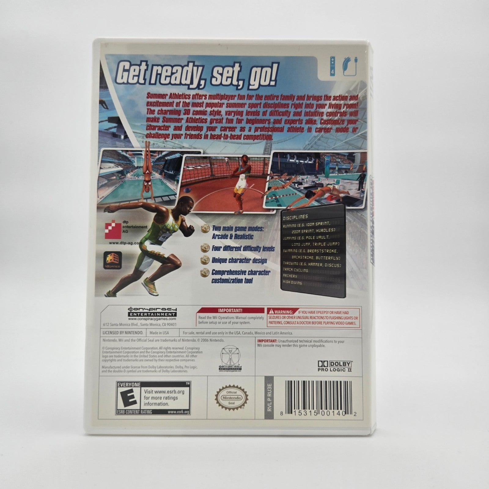 Summer Athletics: The Ultimate Challenge (Wii) CIB Complete Authentic Tested