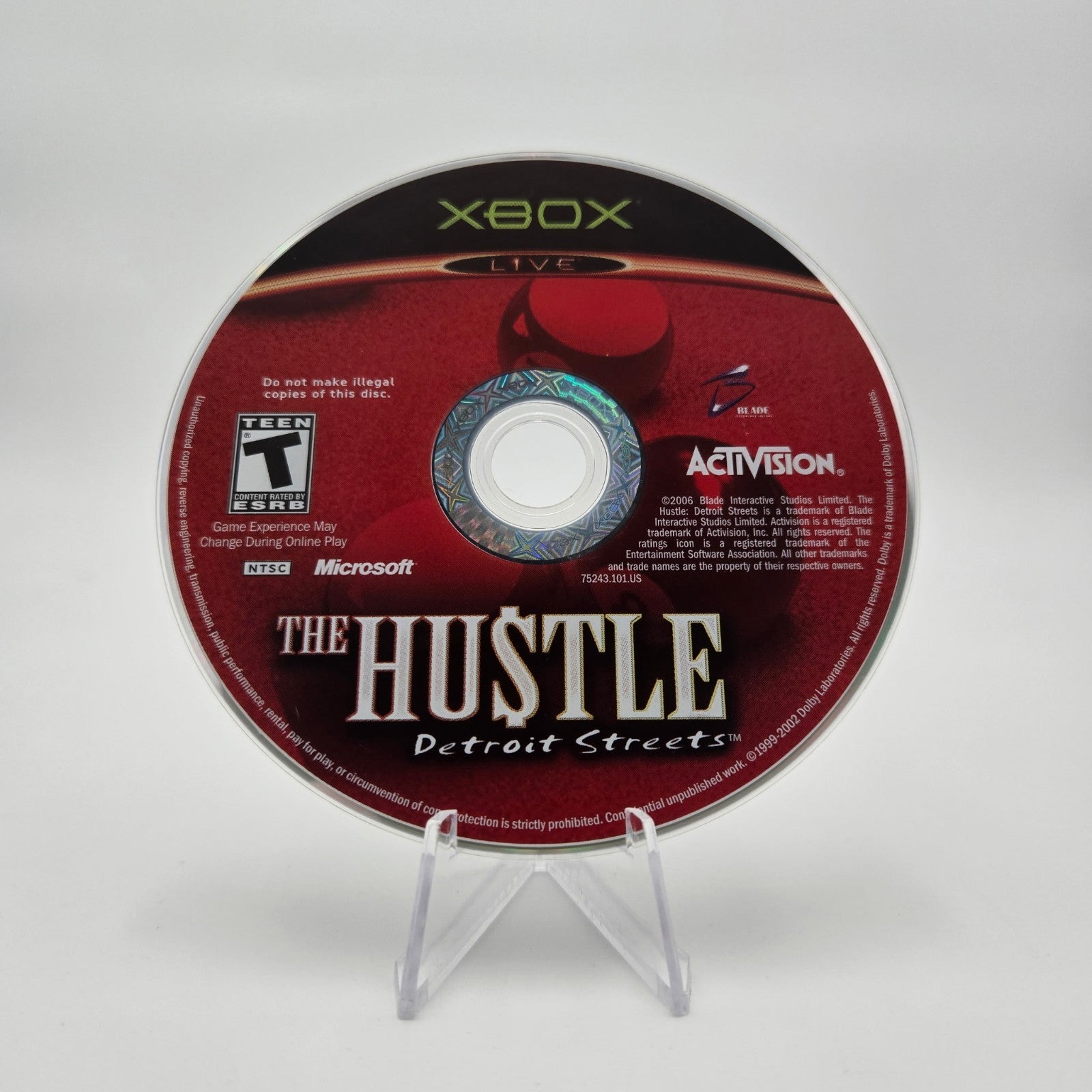 The Hustle: Detroit Streets (XBOX) Authentic Tested No Manual