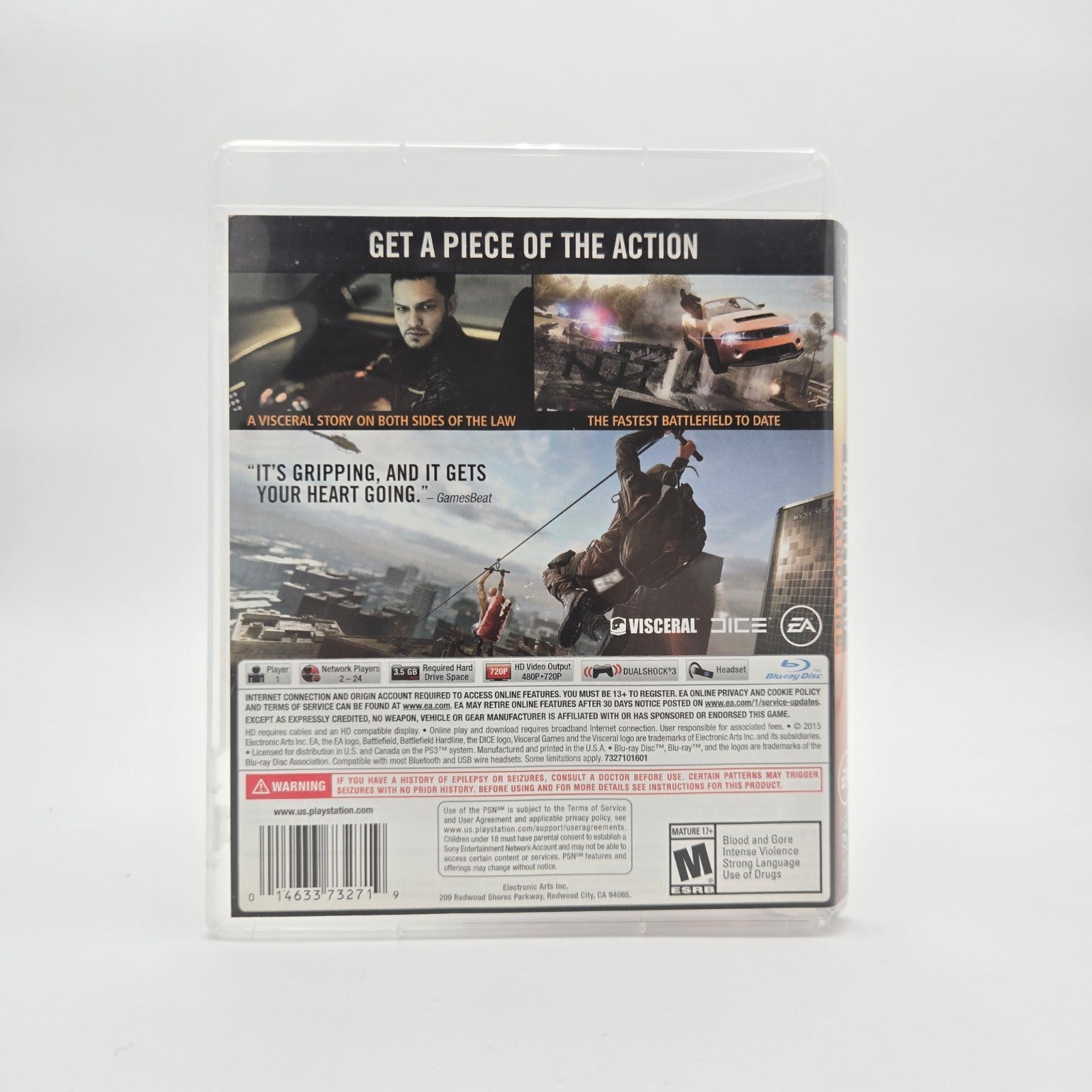 Battlefield Hardline (Playstation 3) CIB Complete Authentic Tested