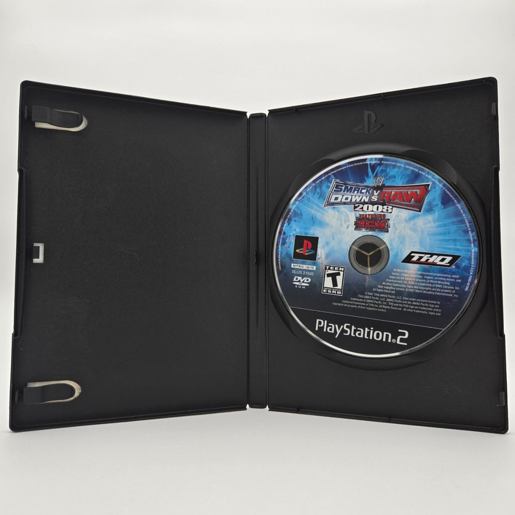 Smackdown vs Raw 2008 (Playstation 2) Authentic Tested No Manual