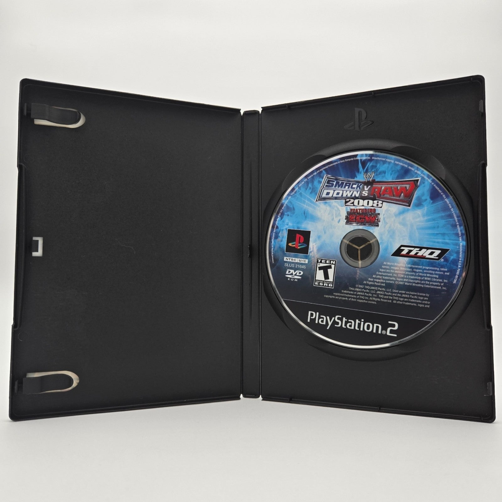 Smackdown vs Raw 2008 (Playstation 2) Authentic Tested No Manual