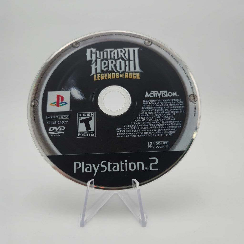 Guitar Hero III: Legends of Rock (Playstation 2) CIB Complete Authentic Tested