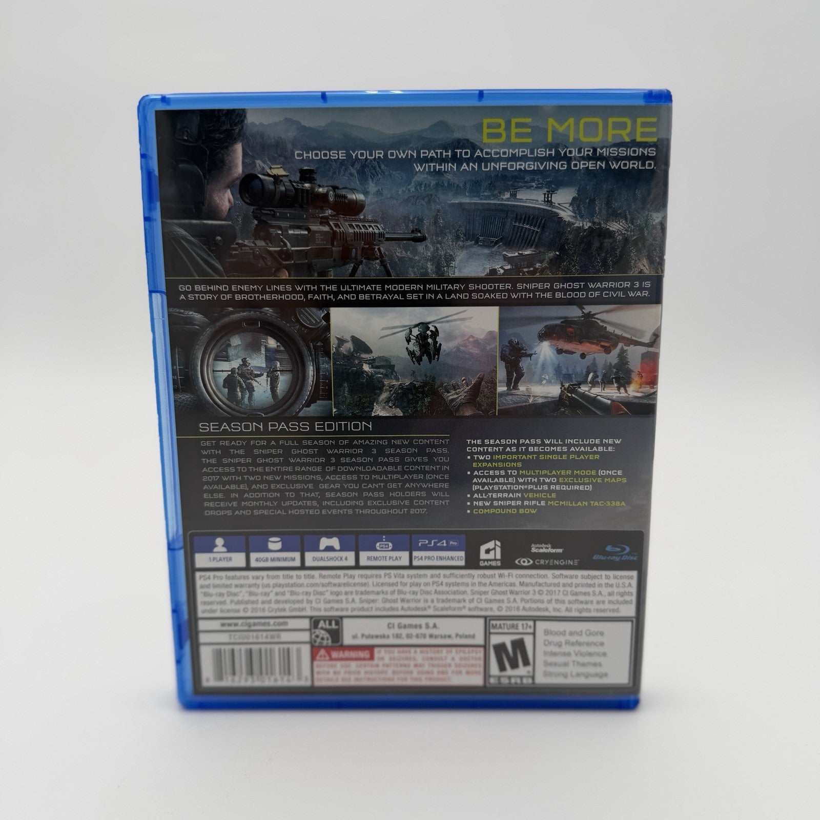 Sniper Ghost Warrior 3 (PS4) CIB Complete Authentic Tested